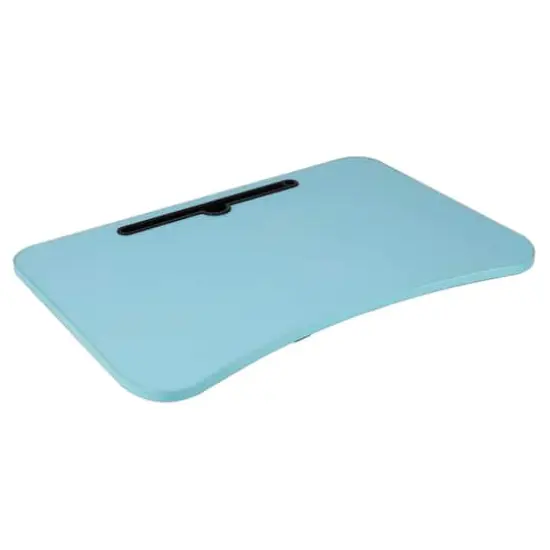 Mind Reader Freestanding Portable Foldable Lap Desk with Fold-Up Legs Blue {6}