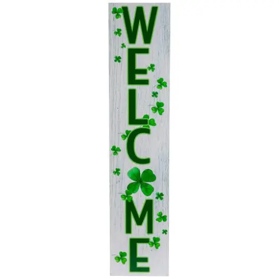35.75" Shamrocks Welcome Wall Sign {1}