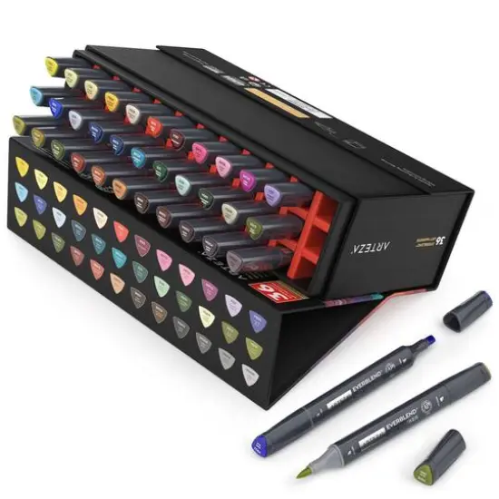 Arteza&reg; 36 Color Flora Tones EverBlend&trade; Ultra Dual Tip Art Marker Set {3}