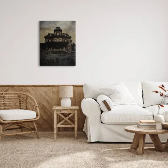 Stupell Industries Haunted House Landscape Canvas Wall Art {3}