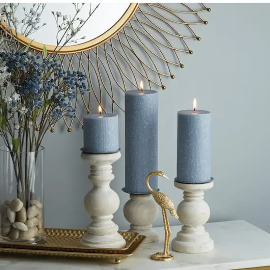 Root Candles 3" x 9" Unscented Timberline&trade; Pillar Candle Williamsburg Blue {4}