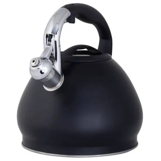 Kitchen Details 3.4L Stainless Steel Tea Kettle Black {10}