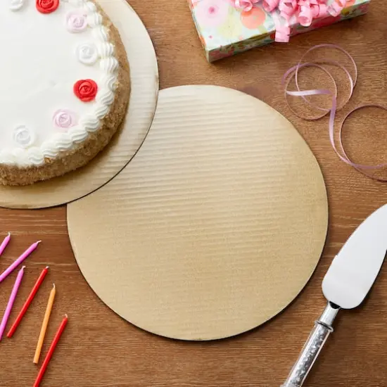 12" Gold Glitter Round Cake Boards by Celebrate It&trade; {3}