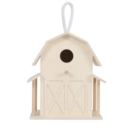 8" Wood Barn Birdhouse by Make Market&reg; {5}