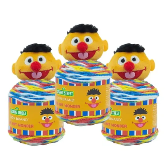 3 Pack Lion Brand&reg; Sesame Street&reg; One Hat Wonder Yarn Ernie {1}