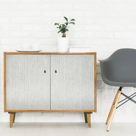 RoomMates Crackled Stria Texture Peel & Stick Wallpaper Gray {4}