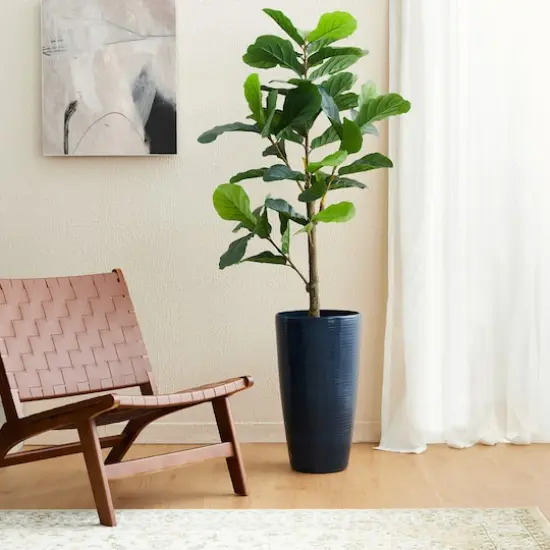 Glitzhome&reg; 22.5" Turquoise Faux Ceramic Textured Planters, 2ct. {4}