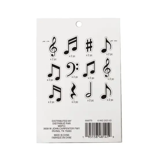 Music Notes Die Cut Stickers by Recollections&trade; {3}