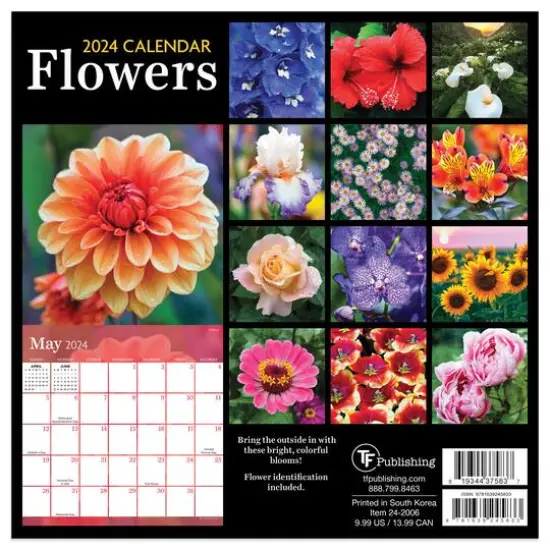 TF Publishing 2024 Flowers Mini Calendar {3}