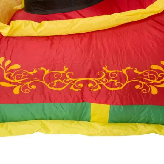 Glitzhome&reg; 7ft. LED Inflatable Santa Sleigh {5}