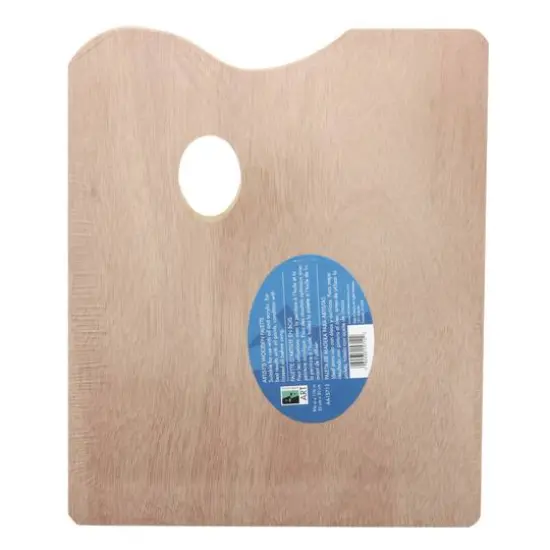Art Alternatives Artist's Wooden Rectangular Palette {1}