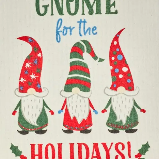DII&reg; Gnome Holidays Swedish Dishcloth Set, 3ct. {3}