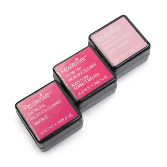 Dye Ink Pad Set by Recollections&trade; Magenta/Bubblegum/Peony {3}