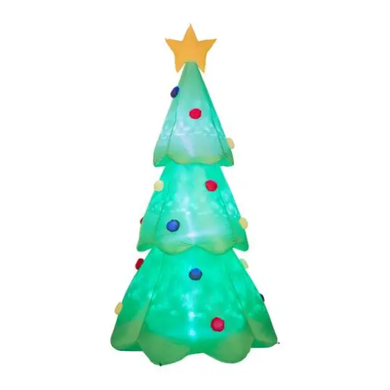 Glitzhome&reg; 9ft. LED Inflatable Christmas Tree {1}