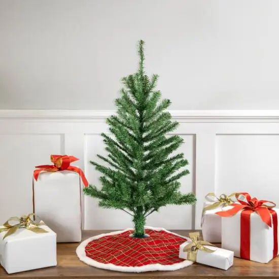 3ft. Unlit Canadian Pine Artificial Christmas Tree {3}