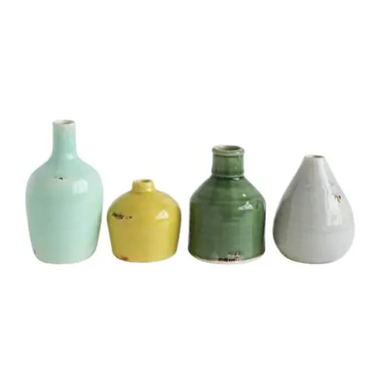 Hello Honey&reg; Colorful Terracotta Vases Set {1}