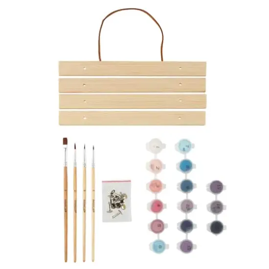 8" x 10" Howling Wolf Paint-by-Number Kit with Wood Display Hanger by Artist's Loft&reg; {3}