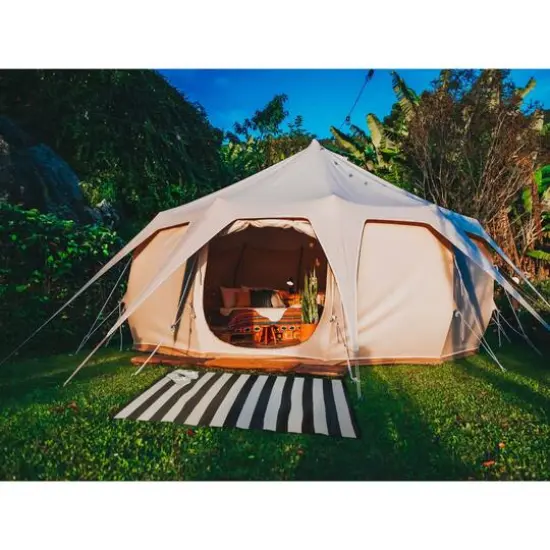 DII&reg; Black & White Stripe Outdoor Rug, 4ft. x 6ft. {8}