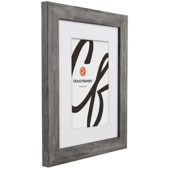 Craig Frames 4 Pack: Bauhaus 125 Barnwood Gray Picture Frame with Mat {4}