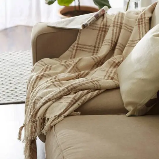 DII&reg; Stone Modern Farmhouse Plaid Throw {5}
