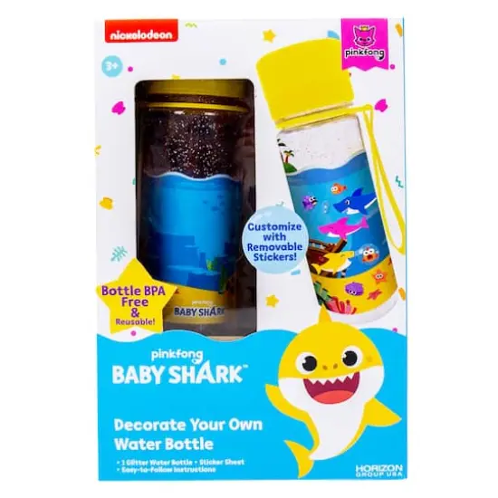 Baby Shark&trade; Decorate Your Own Water Bottle Kit {1}