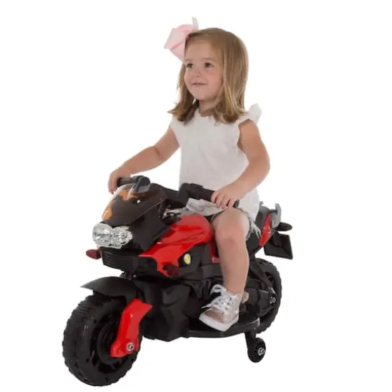 Toy Time Ride-On 2 Wheel Motorcycle Red {10}