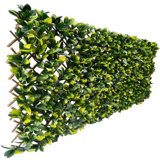 51" Expandable Lemon Leaf Lattice Screen {4}