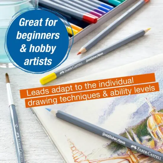 Faber-Castell Goldfaber Aqua Watercolor Pencil Class Pack Set {12}