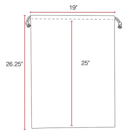Personality Case&trade; 19" x 26" Stocking Stuffers Merry Christmas Cotton Sack {4}