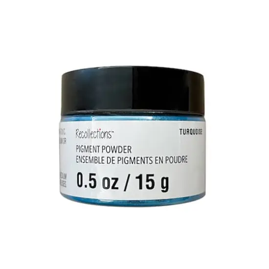 Pigment Powder by Recollections&trade;, 0.5oz. Turquoise {1}