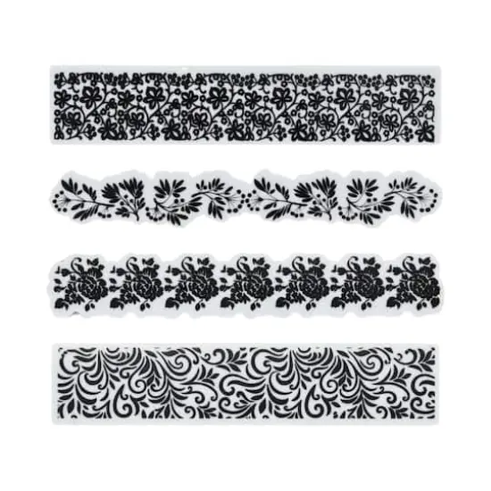 Floral & Foliage Border Cling Stamps, 4ct. by Recollections&trade; {1}
