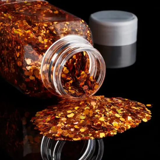 Glitzy Mix Specialty Polyester Glitter by Recollections&trade;Orange {3}