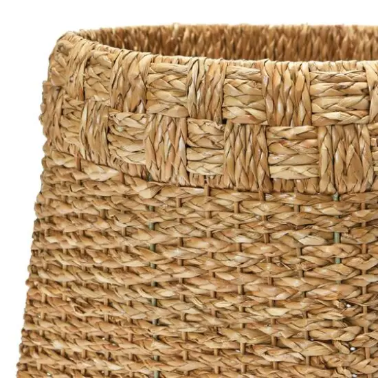 Hello Honey&reg; Natural Handwoven Braided Bankuan Seagrass Basket {4}