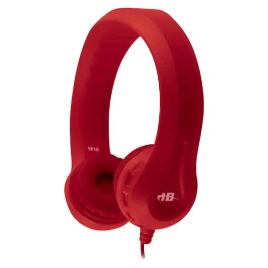 HamiltonBuhl&reg; Flex-Phones&trade; Red Indestructible Foam Headphones {3}