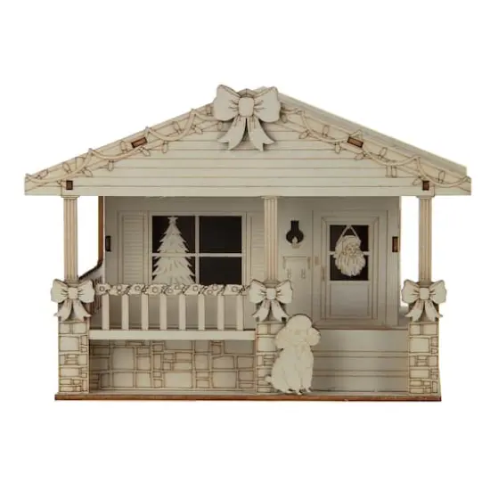 5" DIY Villages Retro LED Wood D&eacute;cor by Make Market&reg; {1}