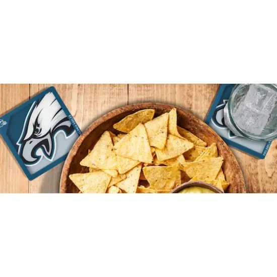 NFL 3D Logo Series Coaster Set Philadelphia Eagles {4}