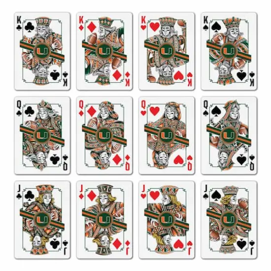 NCAA Classic Series Playing Cards Miami Hurricanes {4}