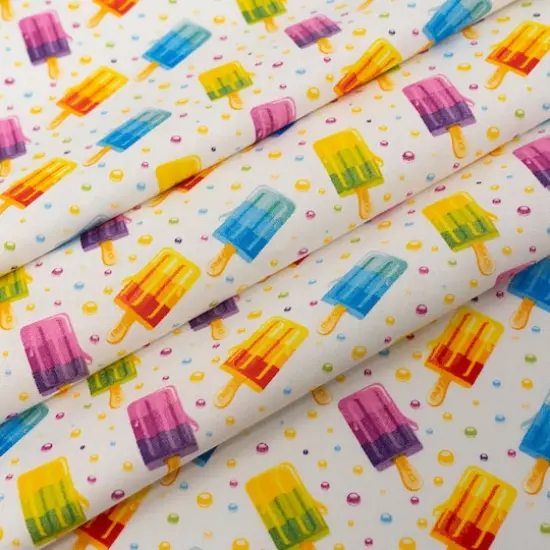 SINGER Rainbow Fruit Popsicle Cotton Fabric {3}