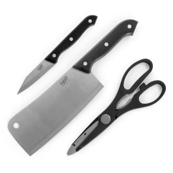 Gibson Home&reg; Wildcraft 10-Piece Cutlery Set with Wooden Cutting Board {3}