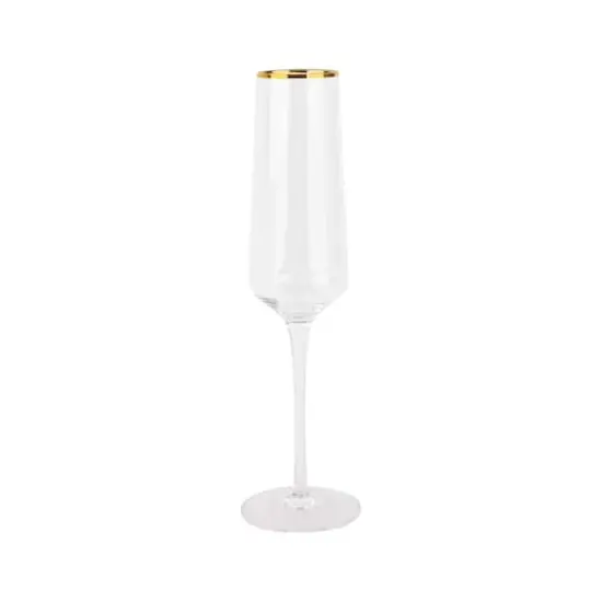 6oz. Clear Flute Glasses with Gold Rim, 2ct. by Celebrate It&trade; {3}
