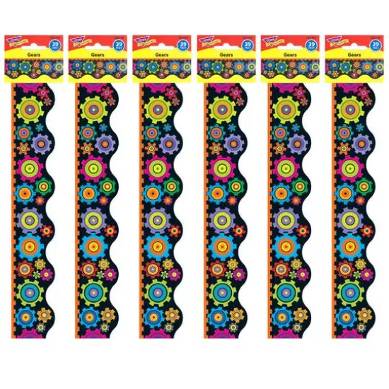 Trend Enterprises&reg; Terrific Trimmers&reg; Gears Borders, 234ft. {1}