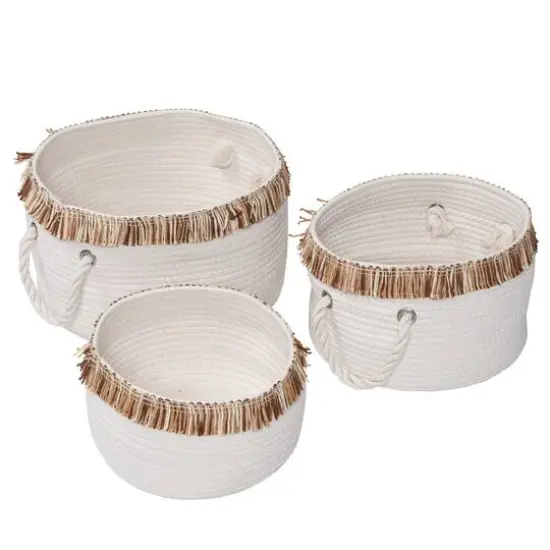 Honey Can Do Nesting Cotton Rope Basket Set {8}