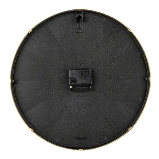 Hello Honey&reg; 13.5" White & Gold Minimalist Aura Wall Clock {7}