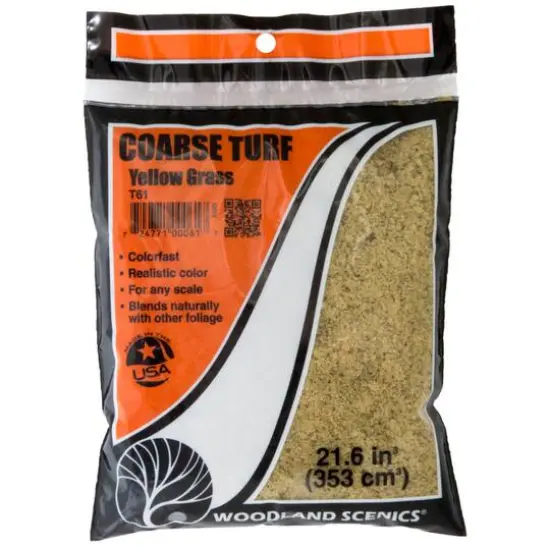Woodland Scenics&reg; Yellow Grass Coarse Turf {1}