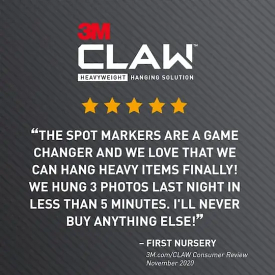 3M CLAW&trade; 45lb. Drywall Picture Hangers, 3ct. {7}
