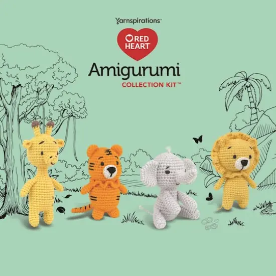 Red Heart&trade; Safari Amigurumi Crochet Kit {5}