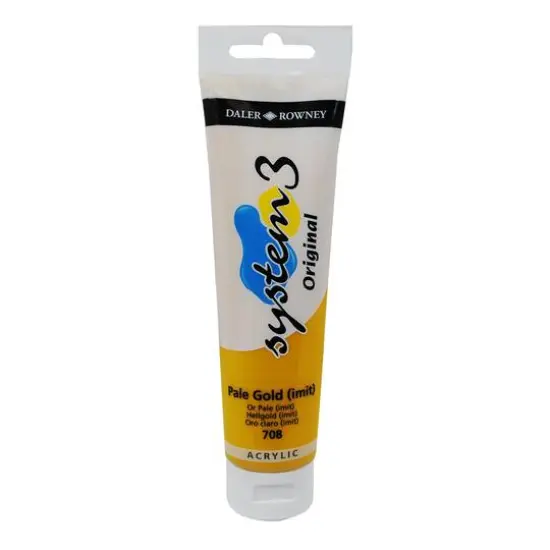Daler-Rowney&reg; Original System 3 Acrylic, 150mL Pale Gold Imit  {1}