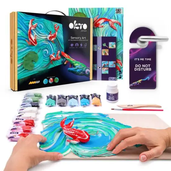 OKTO Sensory Art 3D Clay Koi Fish Painting Kit {7}