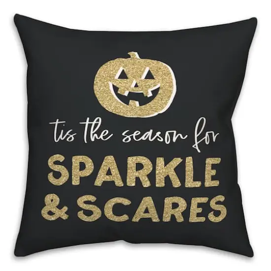Sparkle & Scares Throw Pillow {1}