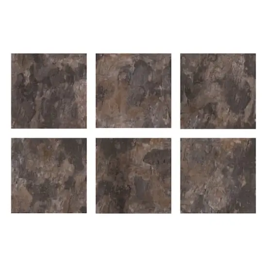 FloorPops Brownstone Peel & Stick Floor Tiles {5}